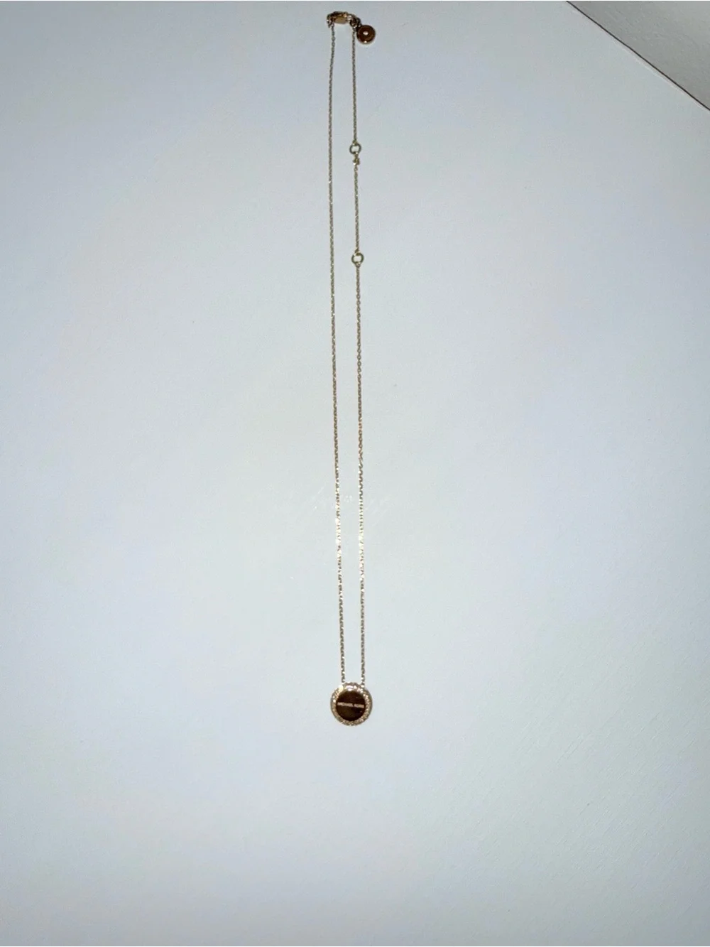 Michael Kors Brilliance Pavé Rose Gold-Tone Necklace with Crystal Embellishments